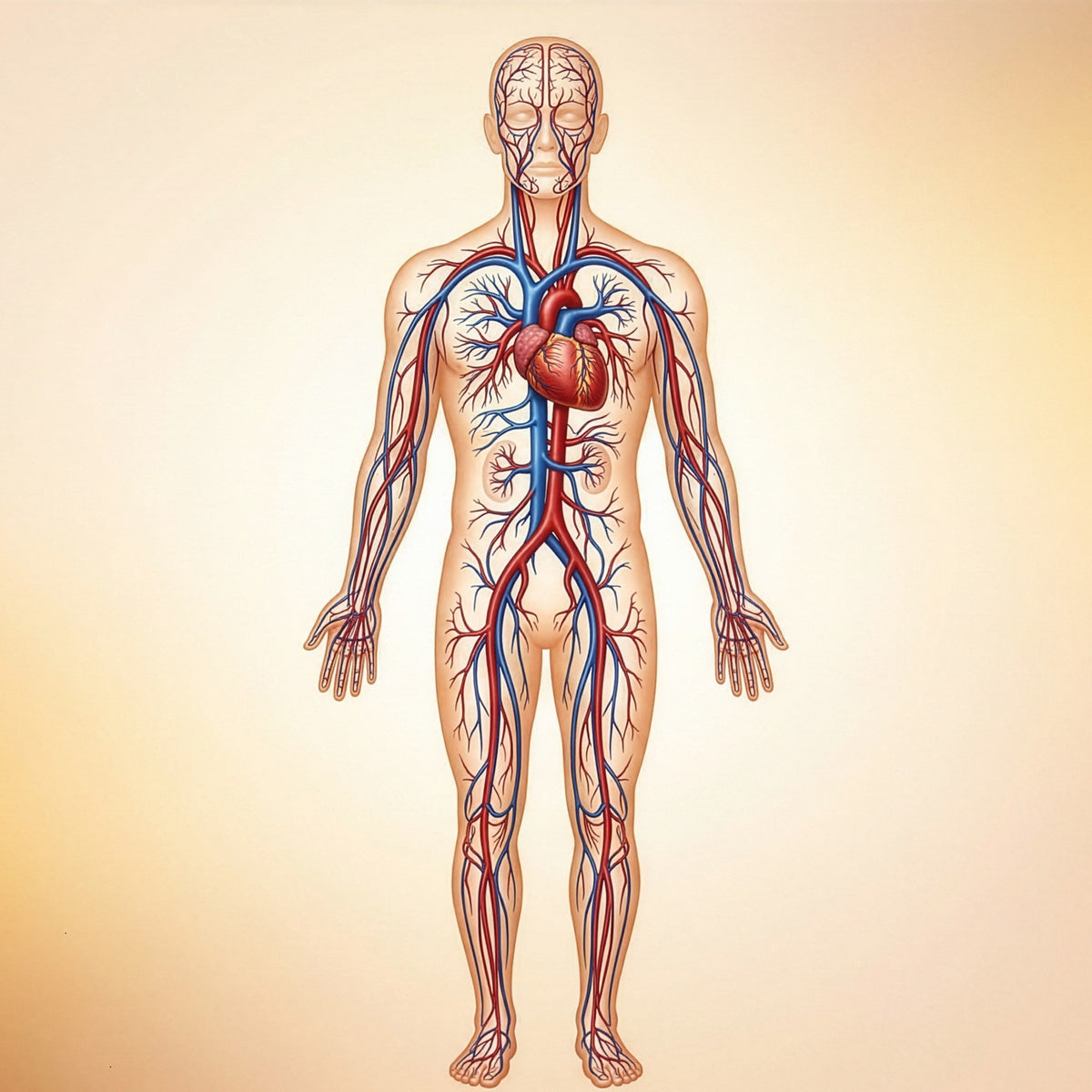 Illustration of the human circulatory system - SHBBSSC002 body structures and functions